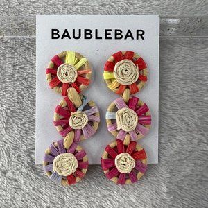 BaubleBar Multicolor Woven Earrings
